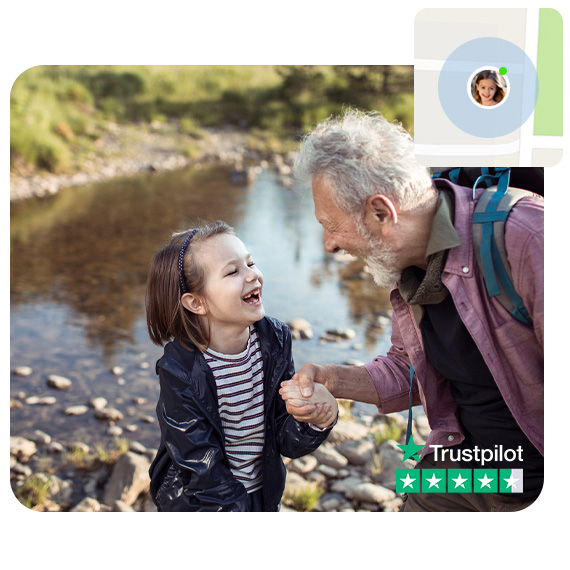 Children with GPS tracker