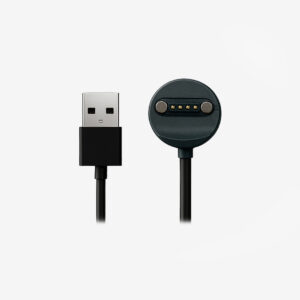 Charging cable for MiniFinder Atto Pro with magnetic connector and USB plug on white background.
