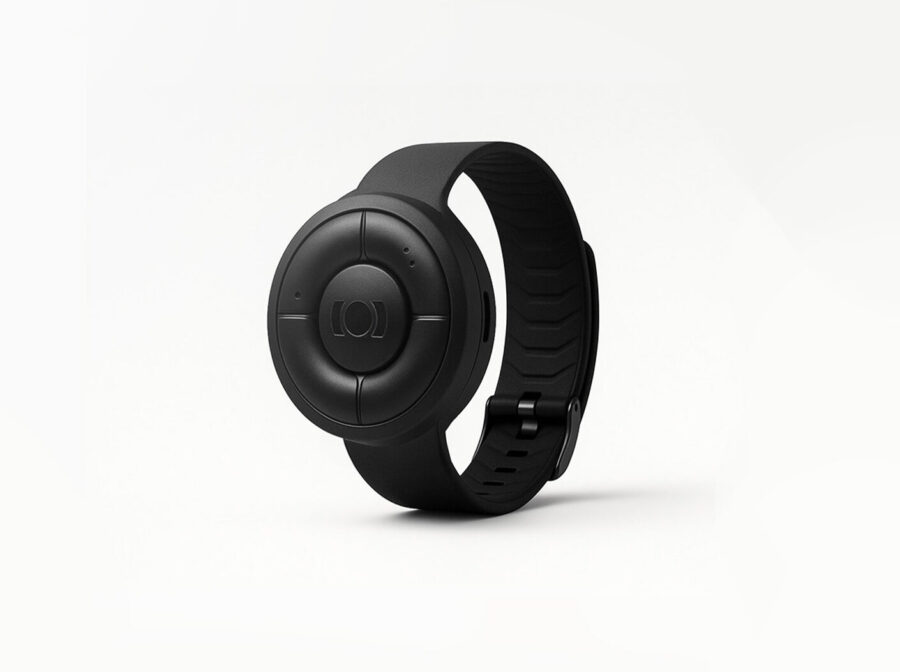 MiniFinder Nano personal GPS security alarm in clock format, designed for seniors and caregivers