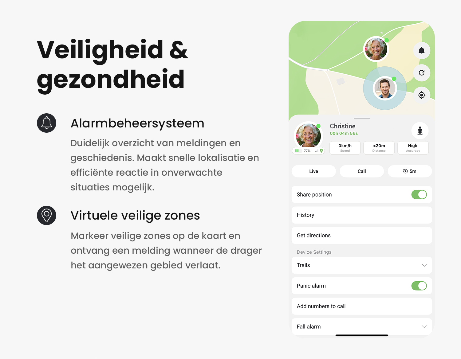 MiniFinder Live app op smartphone