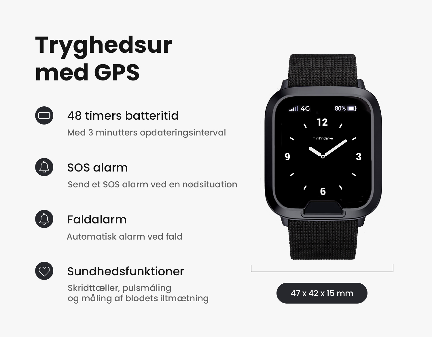 Specifikationer for trygghedsuret