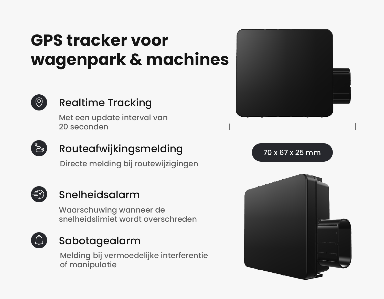Xero GPS tracker met uitgelichte functies