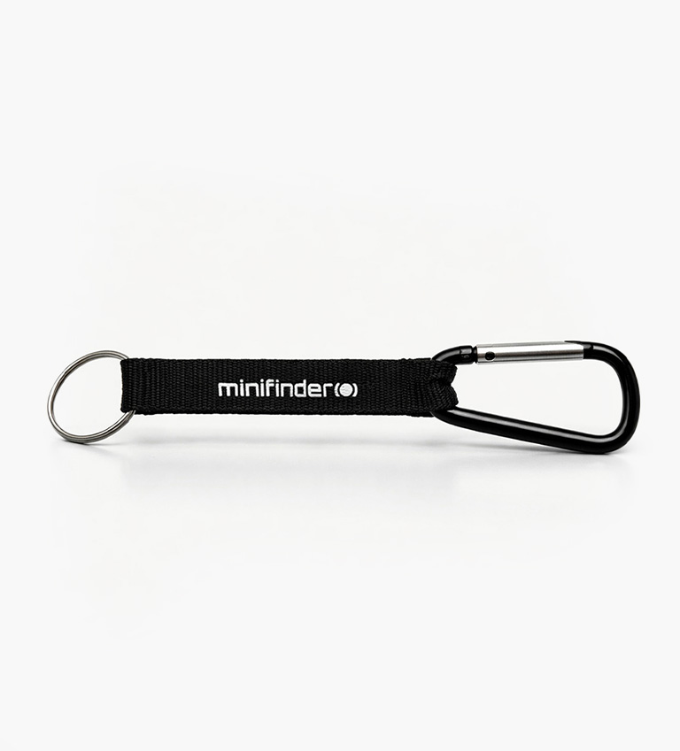 Carabiner clip for easy and secure attachment.