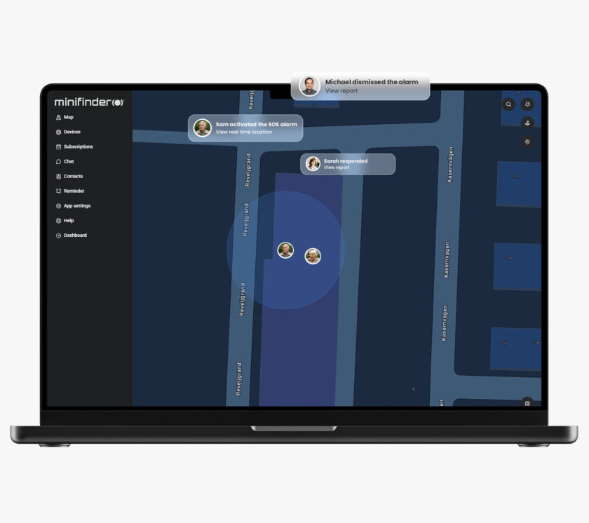 Digital alarm management system in MiniFinder Live for safe and efficient care