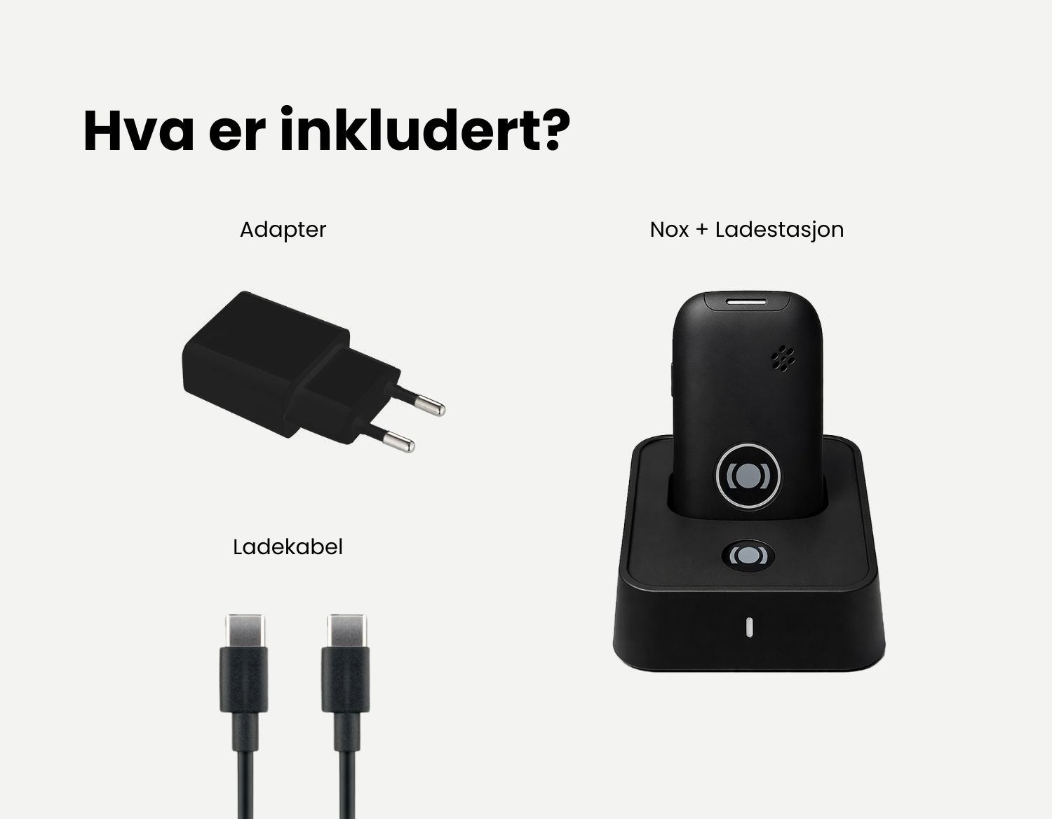 Bilde av Nox med pakkeinnhold