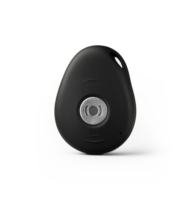 MiniFinder Pico mobilt trygghetslarm för personer under hot med snabb larmknapp och tvåvägskommunikation