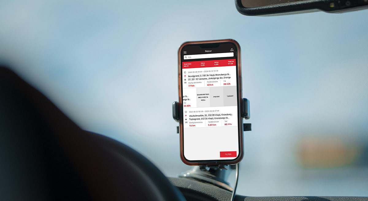 Elektronisches Fahrtenbuch von MiniFinder im Fahrzeug installiert