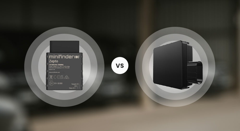MiniFinder Zepto och Xero GPS tracker för fordonsflotta med realtidspositionering och stöldskydd